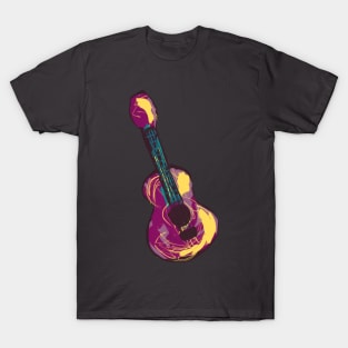 Colorful Acoustic Guitar T-Shirt